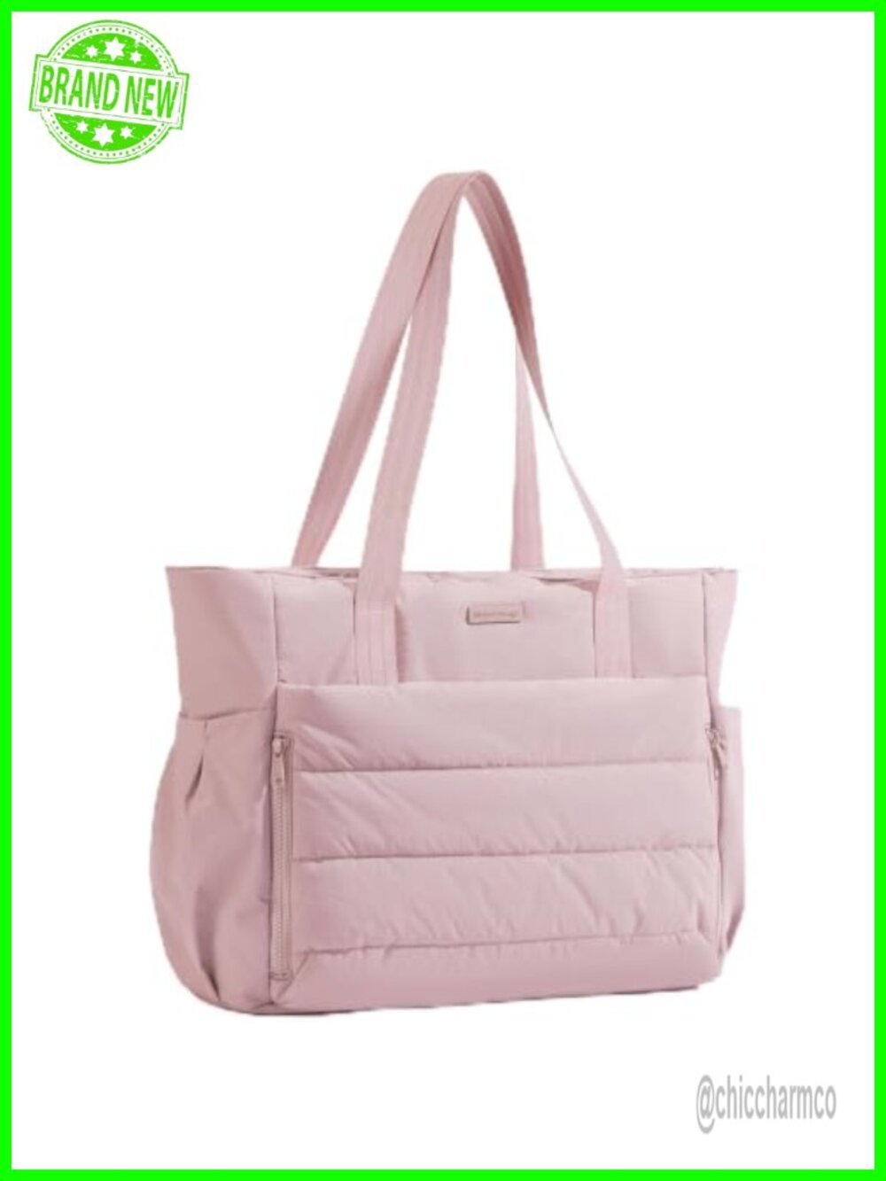 NISHEL Work Tote Bag Lightweight Puffy Large Office Travel Purse